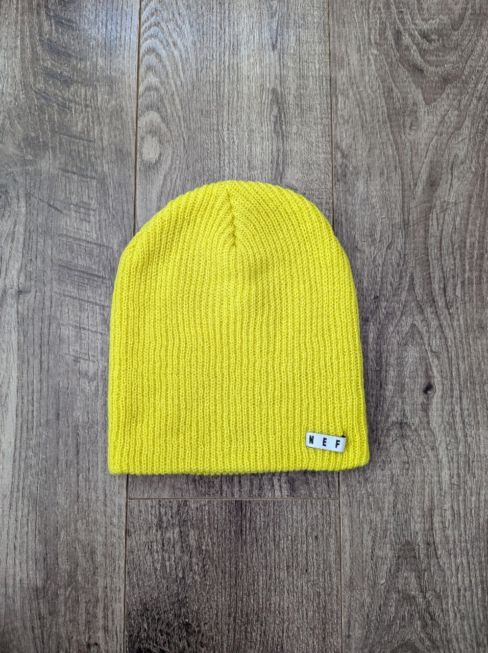 Neff Vibrant Yellow Ribbed Beanie - Picture 3 of 8
